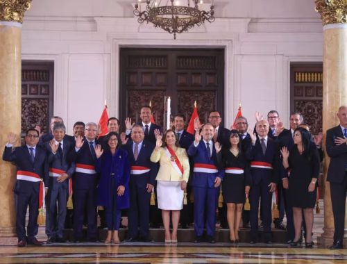 Dina Boluarte y su gabinete renovado. Foto: Presidencia/Flickr